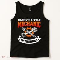 Daddy's Little Mechanic In Training Automotive Technician Cool Gift Tank Top thumb 2