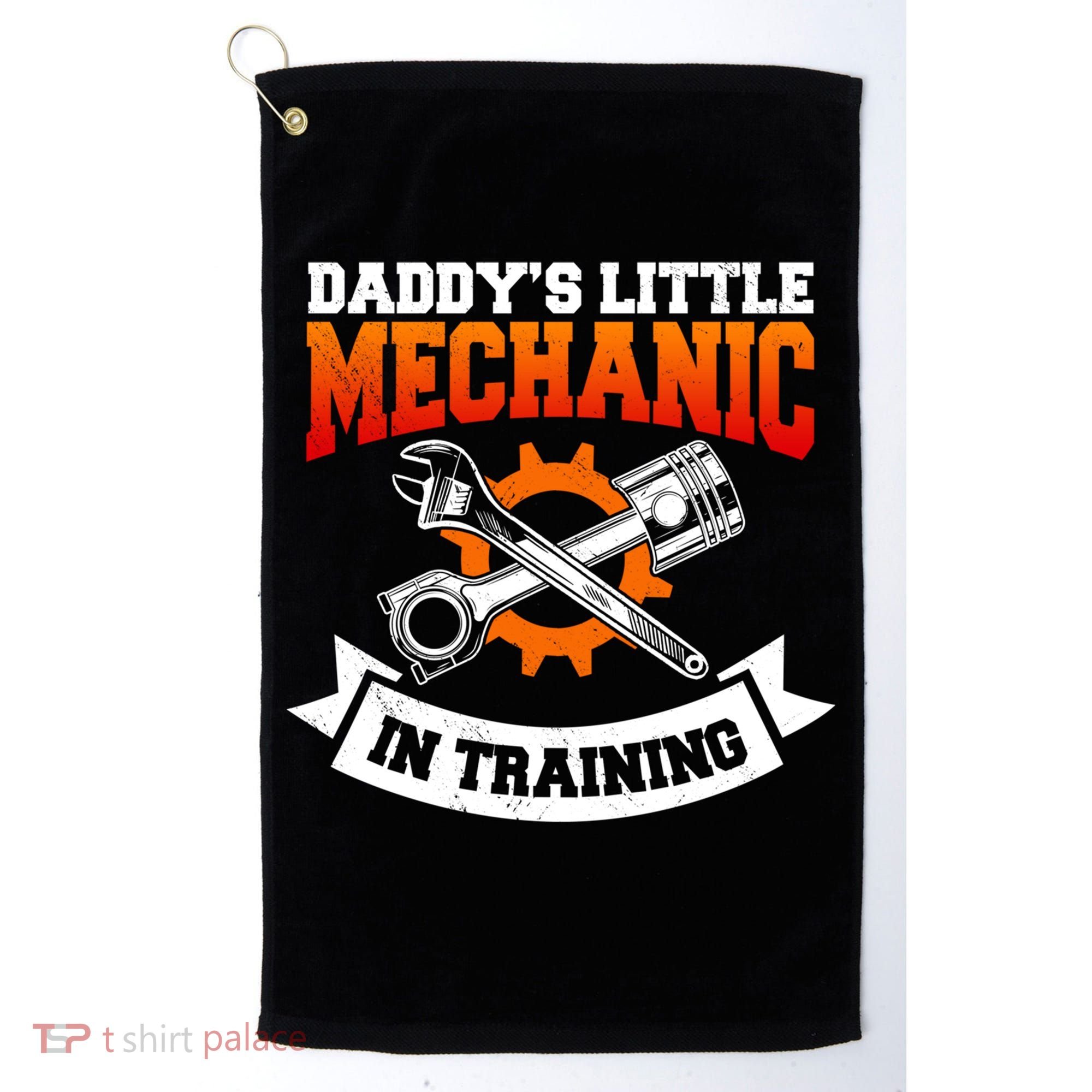 Daddy's Little Mechanic In Training Automotive Technician Cool Gift Golf Towel