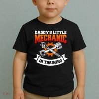 Daddy's Little Mechanic In Training Automotive Technician Cool Gift Toddler T-Shirt thumb 2