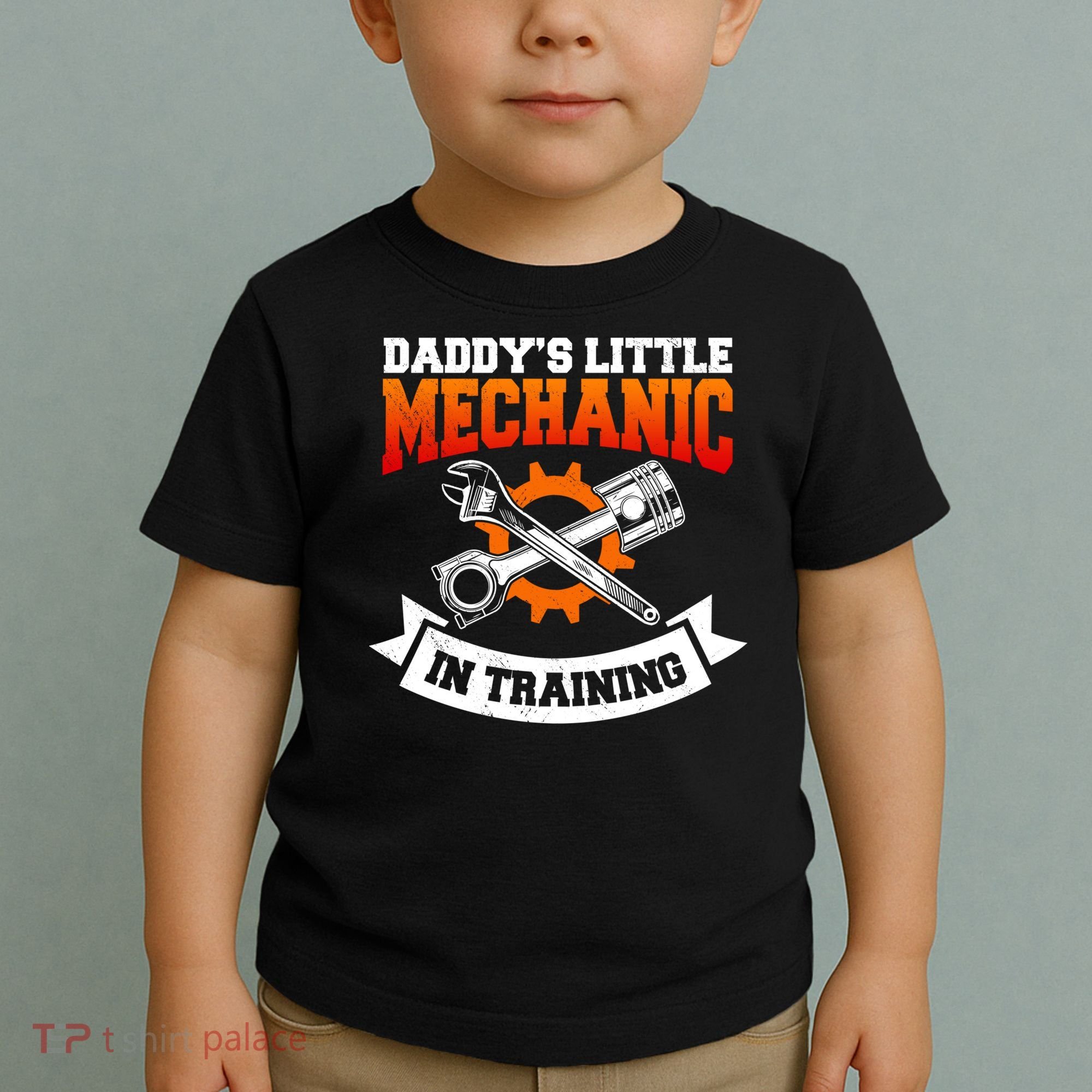 Daddy's Little Mechanic In Training Automotive Technician Cool Gift Toddler T-Shirt