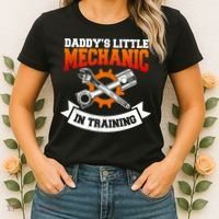Daddy's Little Mechanic In Training Automotive Technician Cool Gift Women's T-Shirt thumb 2