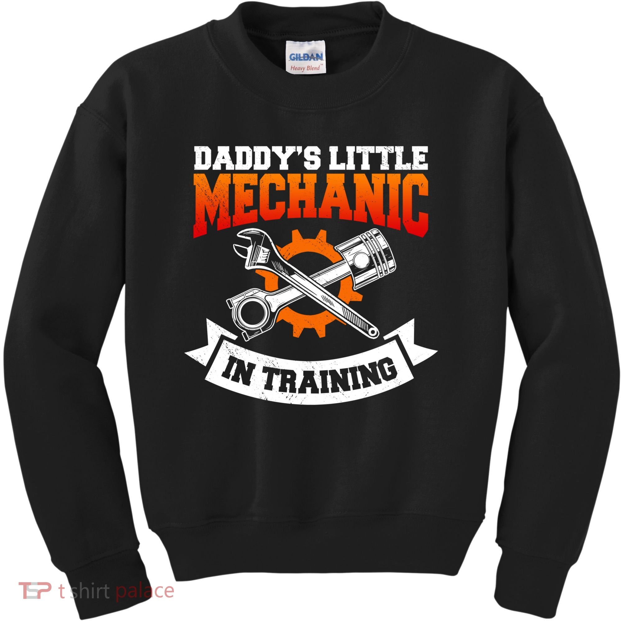 Daddy's Little Mechanic In Training Automotive Technician Cool Gift Kids Sweatshirt