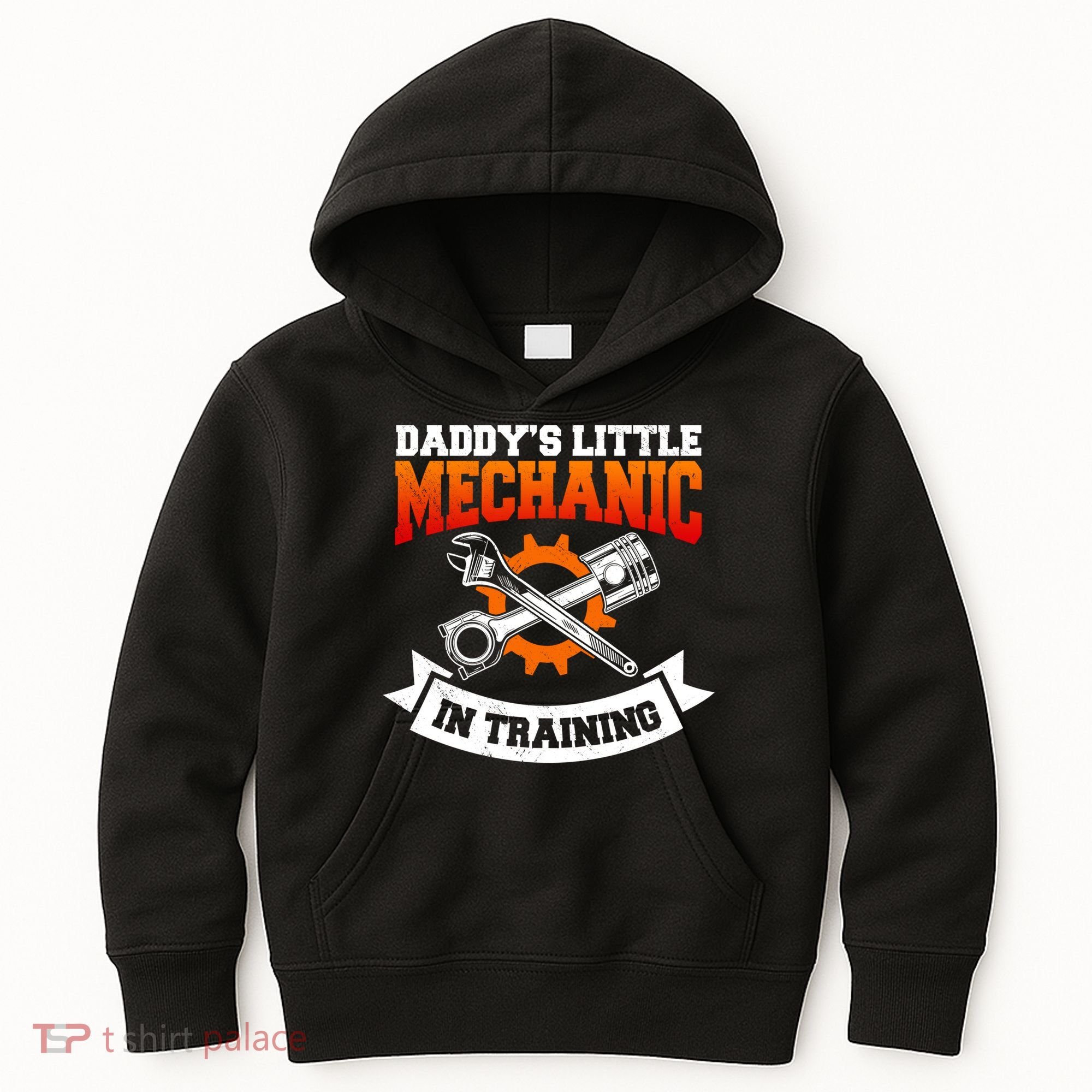 Daddy's Little Mechanic In Training Automotive Technician Cool Gift Kids Hoodie