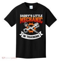 Daddy's Little Mechanic In Training Automotive Technician Cool Gift Kids T-Shirt thumb 0