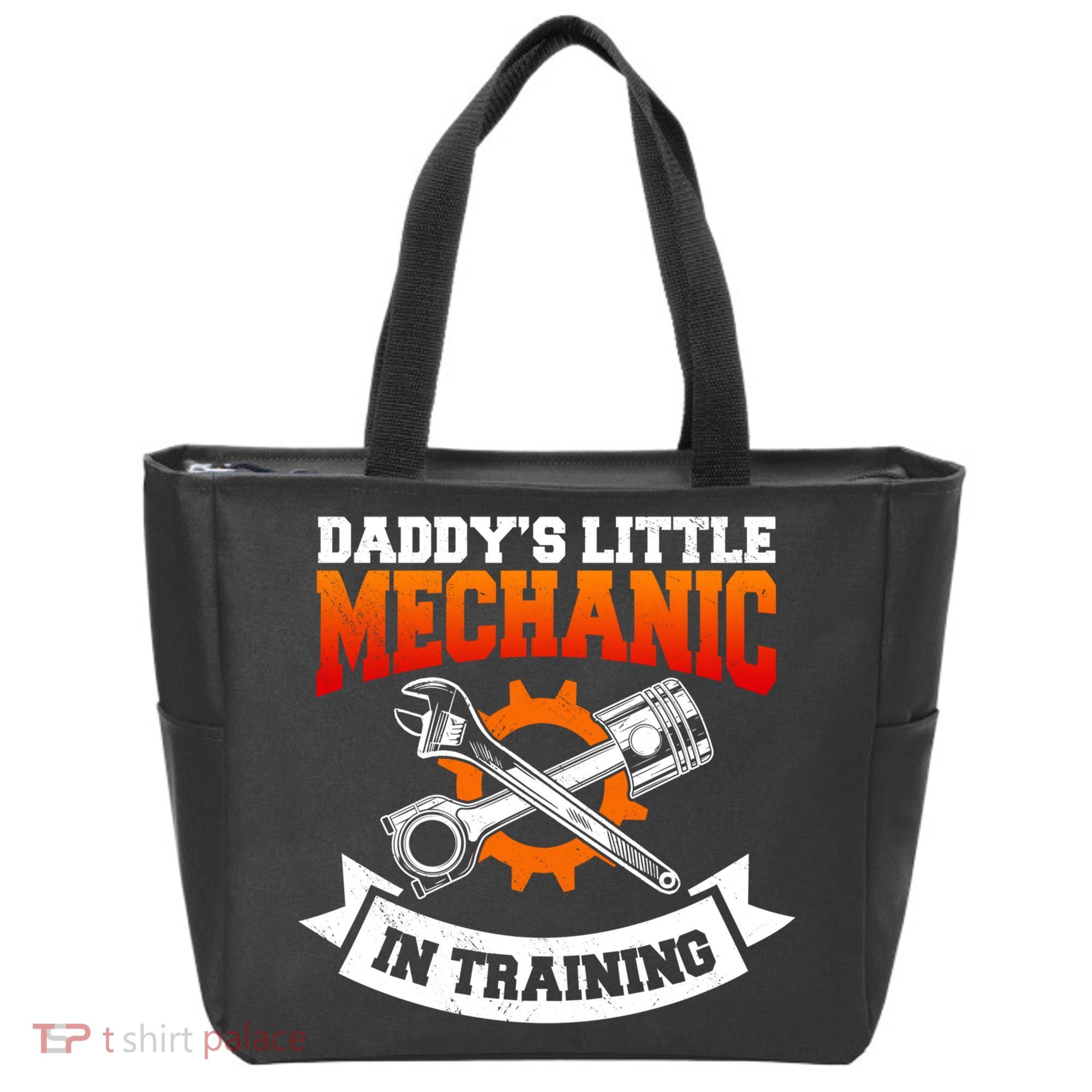 Daddy's Little Mechanic In Training Automotive Technician Cool Gift Tote Bag