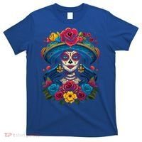 De Los Muertos La Catrina Sugar Skull Day Of The Dead T-Shirt thumb 0