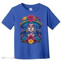 De Los Muertos La Catrina Sugar Skull Day Of The Dead Toddler T-Shirt thumb 0