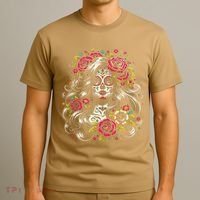 De Los Muertos La Catrina Day Of The Dead Sugar Skull Women T-Shirt thumb 3