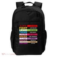 Dream Like Martin Fight Like Malcom Black History Month Backpack thumb 0