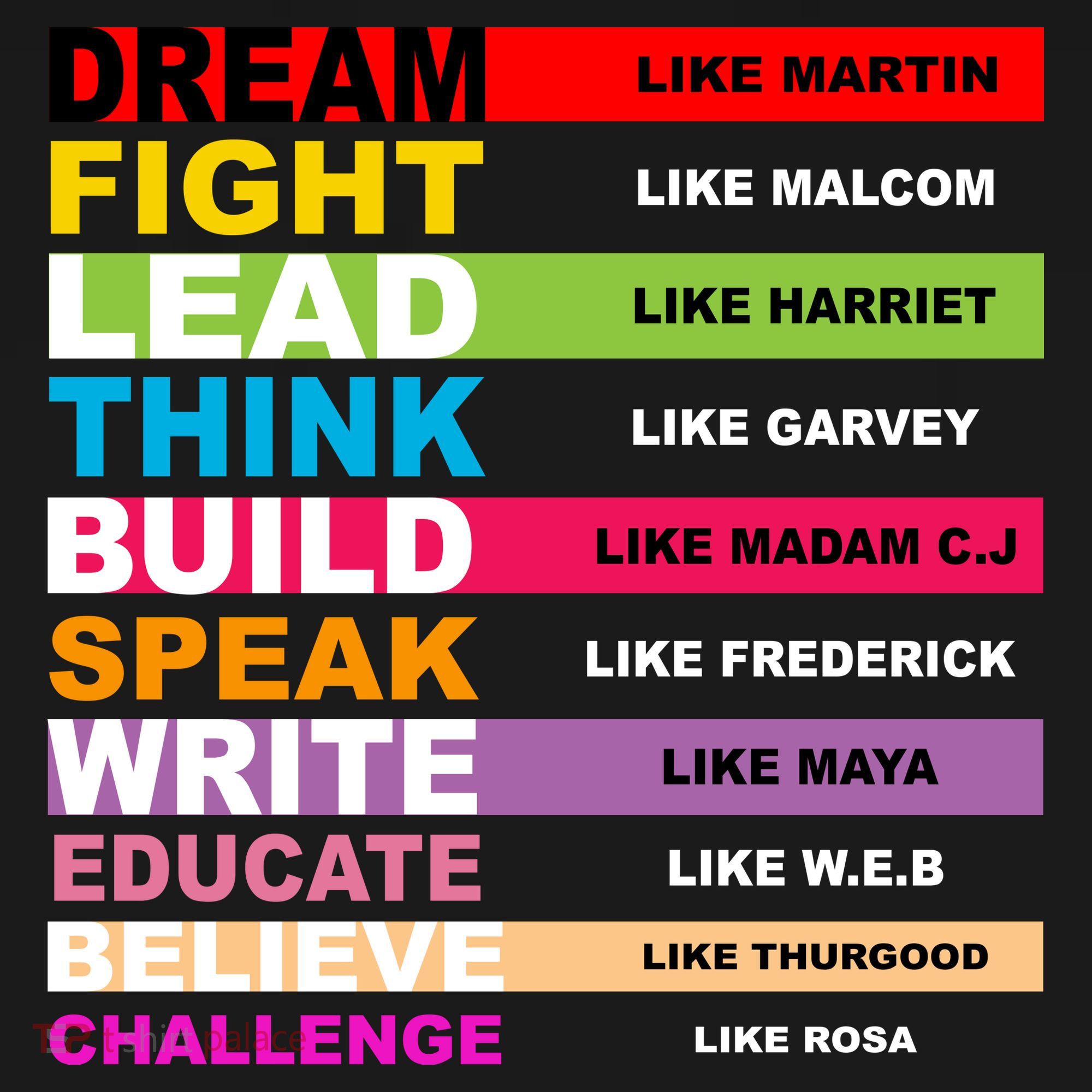 Dream Like Martin Fight Like Malcom Black History Month Backpack