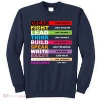 Dream Like Martin Fight Like Malcom Black History Month Sweatshirt thumb 0