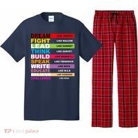Dream Like Martin Fight Like Malcom Black History Month Pajama Set thumb 0
