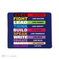 Dream Like Martin Fight Like Malcom Black History Month Mousepad thumb 0