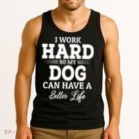 Dog Lovers Motivational Quote Tank Top thumb 3