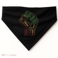Dream Like Martin Lead Like Harriet Black History Pride USA-Made Doggie Bandana thumb 0