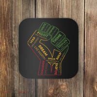 Dream Like Martin Lead Like Harriet Black History Pride Coaster thumb 0