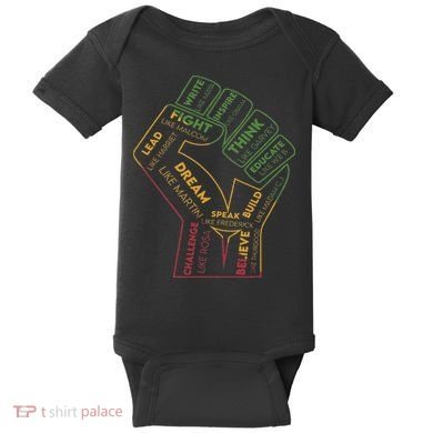 Dream Like Martin Lead Like Harriet Black History Pride Baby Bodysuit