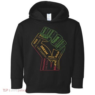 Dream Like Martin Lead Like Harriet Black History Pride Toddler Hoodie