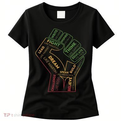 Dream Like Martin Lead Like Harriet Black History Pride Women's T-Shirt