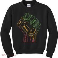 Dream Like Martin Lead Like Harriet Black History Pride Kids Sweatshirt thumb 0