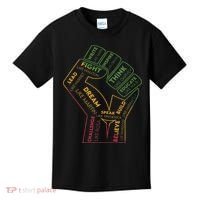 Dream Like Martin Lead Like Harriet Black History Pride Kids T-Shirt thumb 0