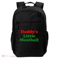 Daddys Little Meatball Funny Italian Joke Backpack thumb 0