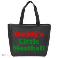 Daddys Little Meatball Funny Italian Joke Tote Bag thumb 0