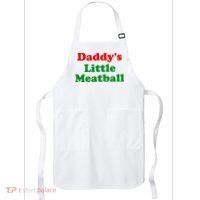 Daddys Little Meatball Funny Italian Joke Apron thumb 0