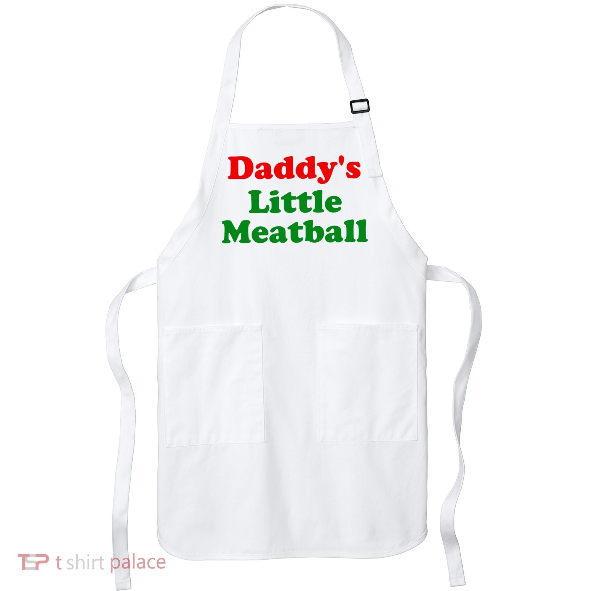 Daddys Little Meatball Funny Italian Joke Apron