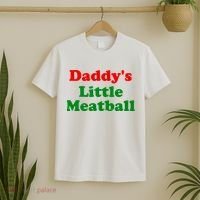 Daddys Little Meatball Funny Italian Joke T-Shirt thumb 2