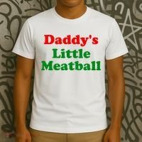 Daddys Little Meatball Funny Italian Joke T-Shirt thumb 3
