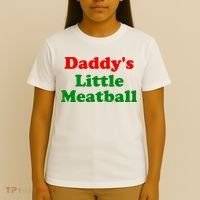 Daddys Little Meatball Funny Italian Joke T-Shirt thumb 4