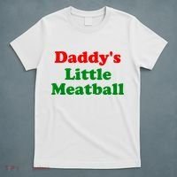 Daddys Little Meatball Funny Italian Joke T-Shirt thumb 5