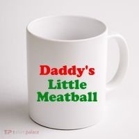 Daddys Little Meatball Funny Italian Joke Coffee Mug thumb 1