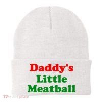 Daddys Little Meatball Funny Italian Joke Beanie thumb 0