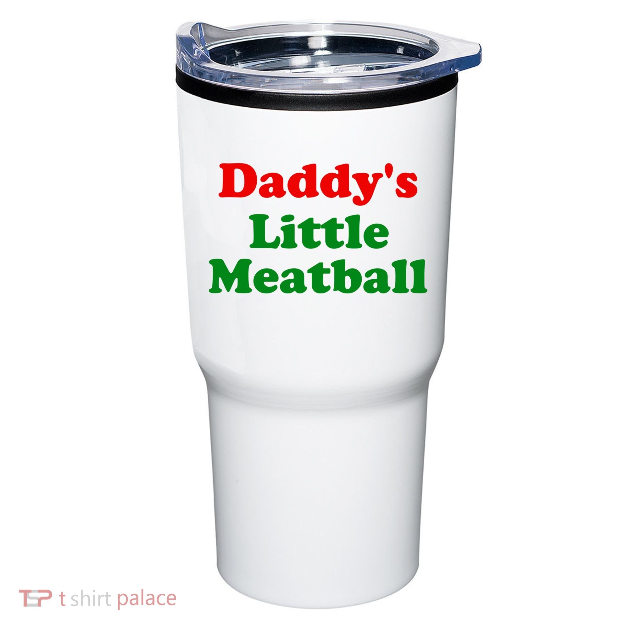 Daddys Little Meatball Funny Italian Joke Tumbler
