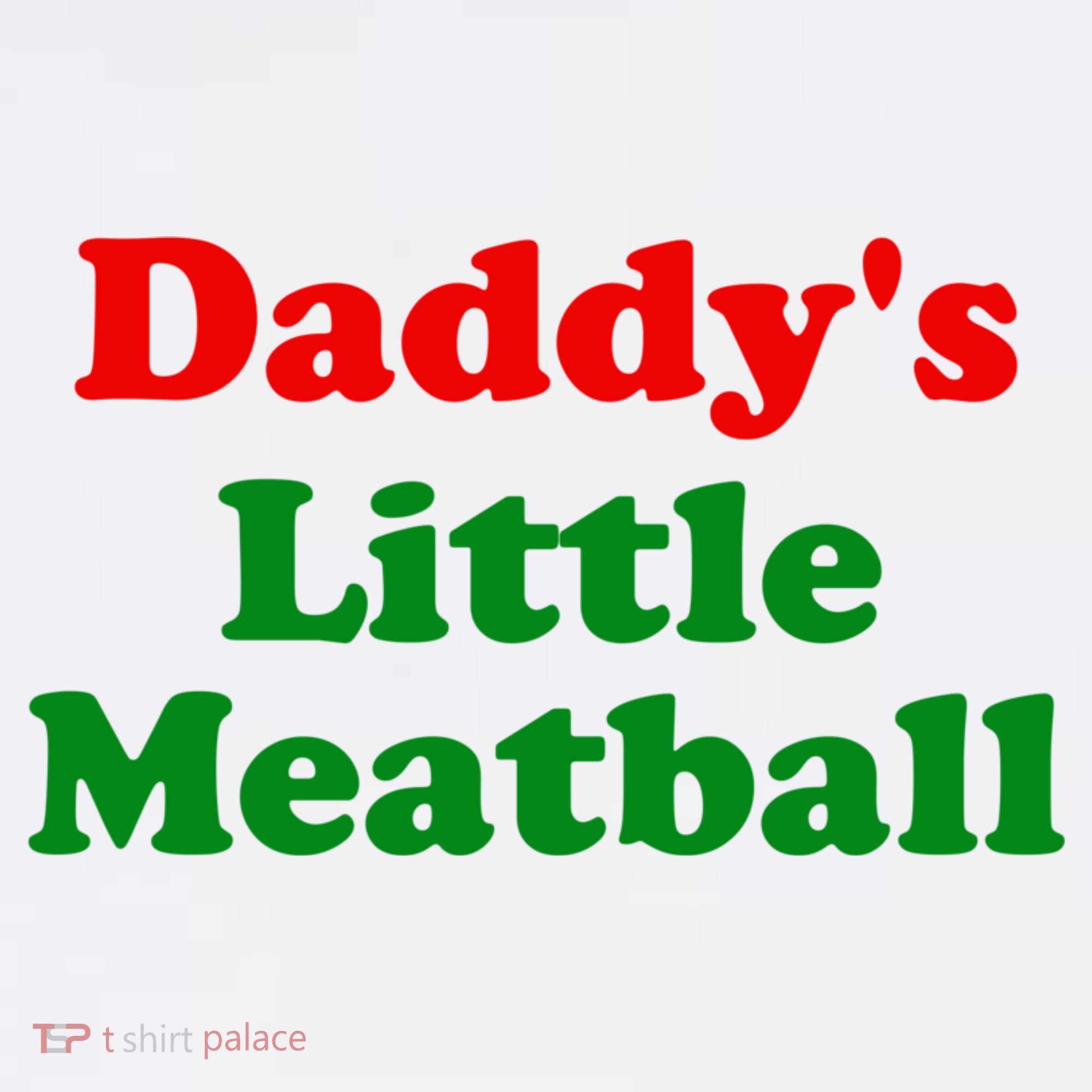 Daddys Little Meatball Funny Italian Joke Mousepad