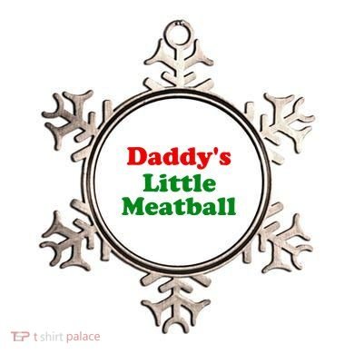 Daddys Little Meatball Funny Italian Joke Ornament