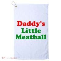 Daddys Little Meatball Funny Italian Joke Golf Towel thumb 0