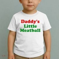 Daddys Little Meatball Funny Italian Joke Toddler T-Shirt thumb 2