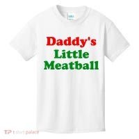 Daddys Little Meatball Funny Italian Joke Kids T-Shirt thumb 0