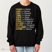 Dream Like Martin Lead Like Harriet Black History Month Women's Sweatshirt thumb 0