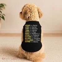 Dream Like Martin Lead Like Harriet Black History Month Doggie Tank thumb 2