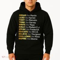 Dream Like Martin Lead Like Harriet Black History Month Hoodie thumb 2