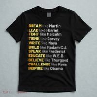 Dream Like Martin Lead Like Harriet Black History Month T-Shirt thumb 5