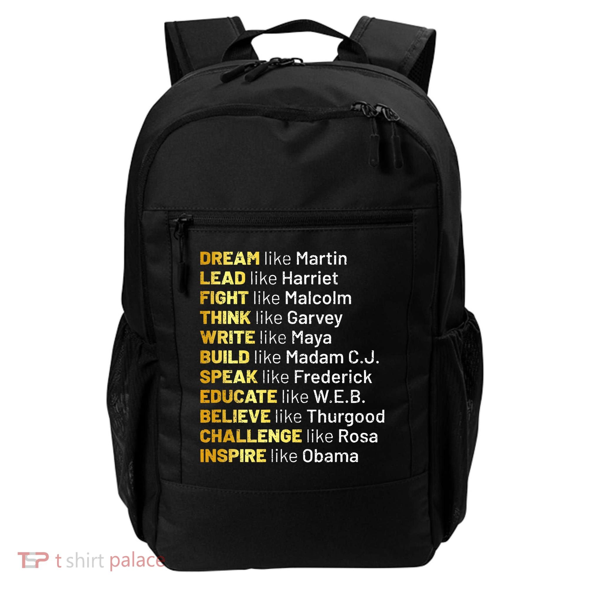 Dream Like Martin Lead Like Harriet Black History Month Backpack