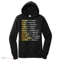 Dream Like Martin Lead Like Harriet Black History Month Women's Hoodie thumb 0
