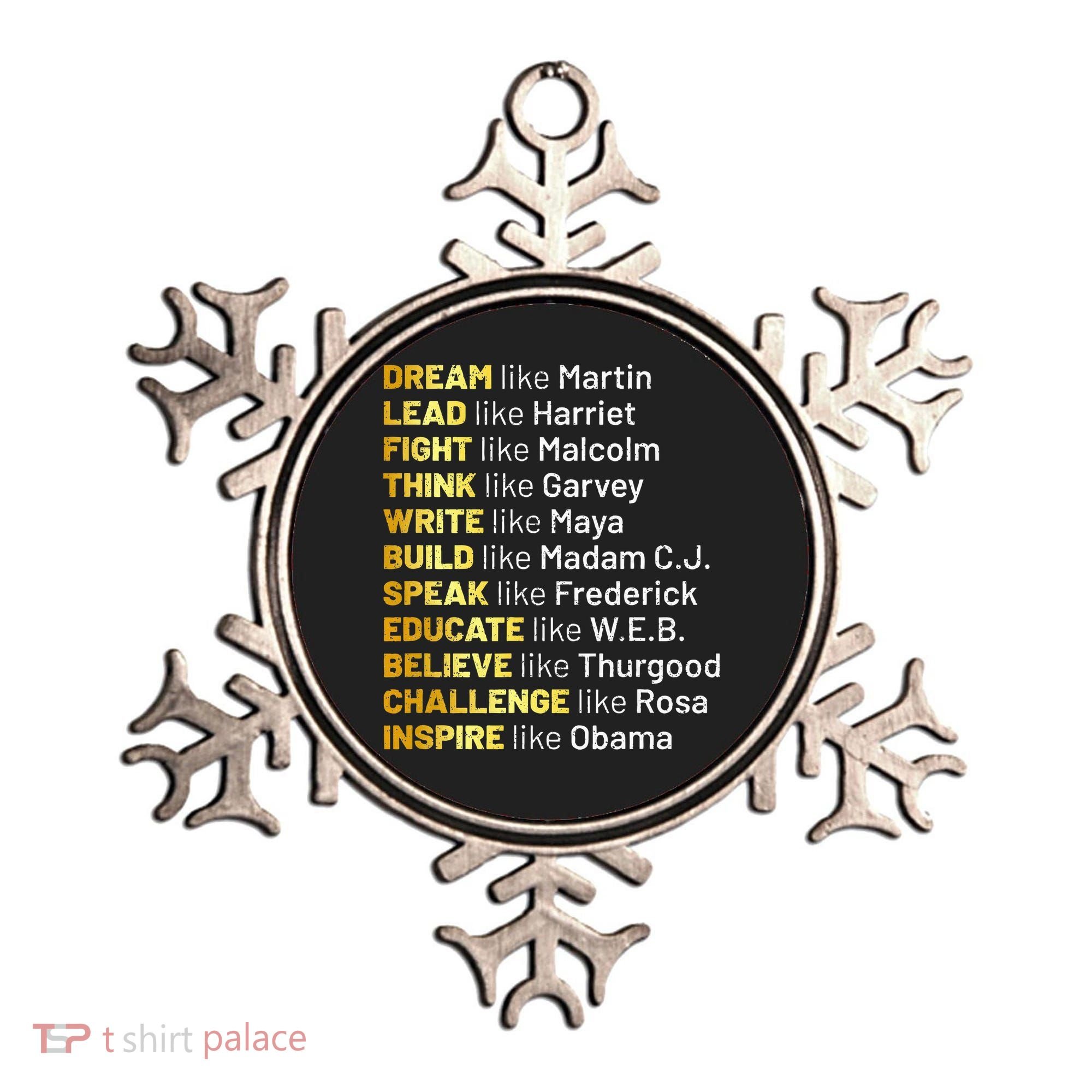 Dream Like Martin Lead Like Harriet Black History Month Ornament