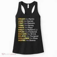Dream Like Martin Lead Like Harriet Black History Month Women's Tank Top thumb 0
