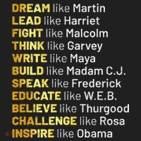 Dream Like Martin Lead Like Harriet Black History Month Hat thumb 2
